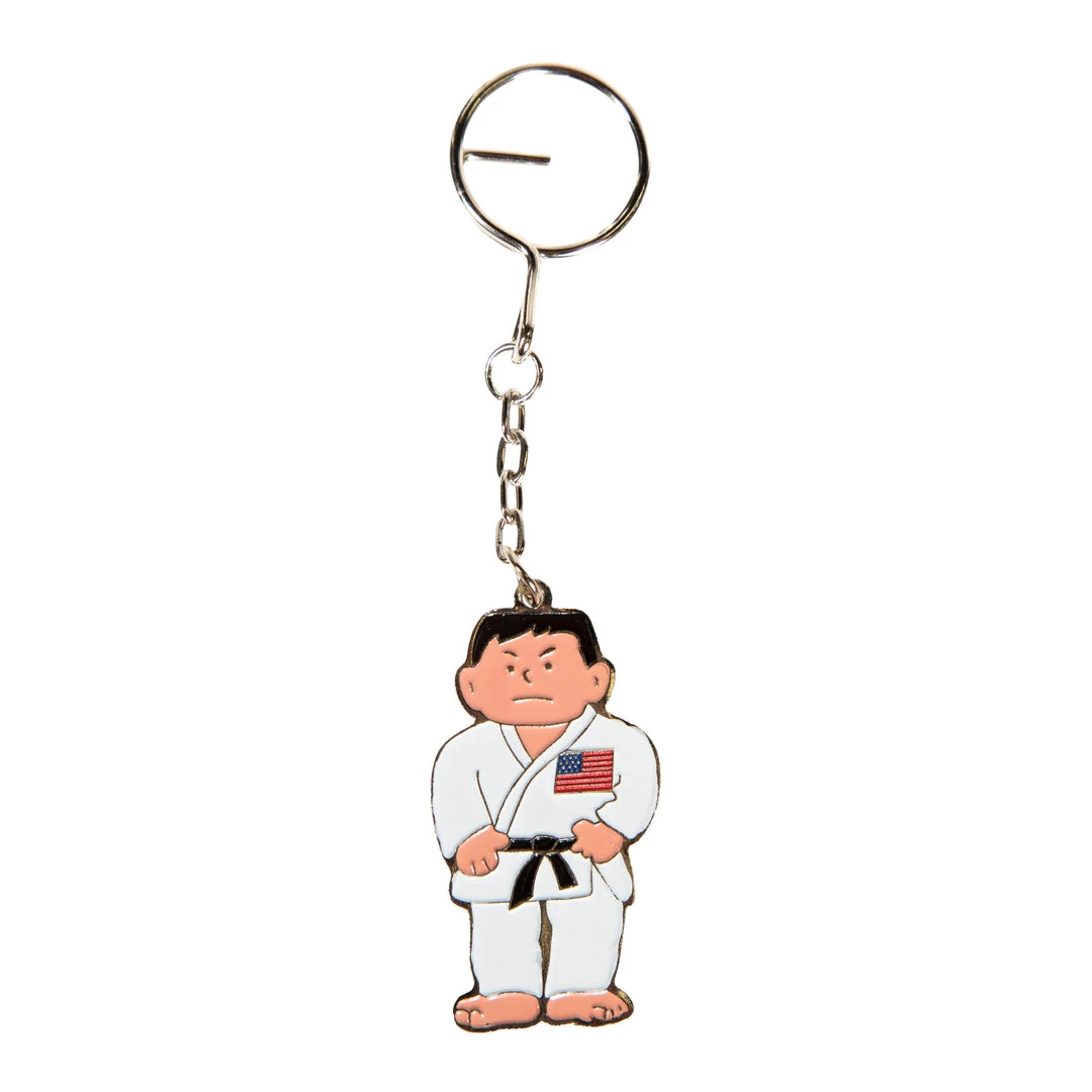 Dev-awma Karate Man With Flag Keychain 3 Dev-awma Karate Man With Flag Keychain