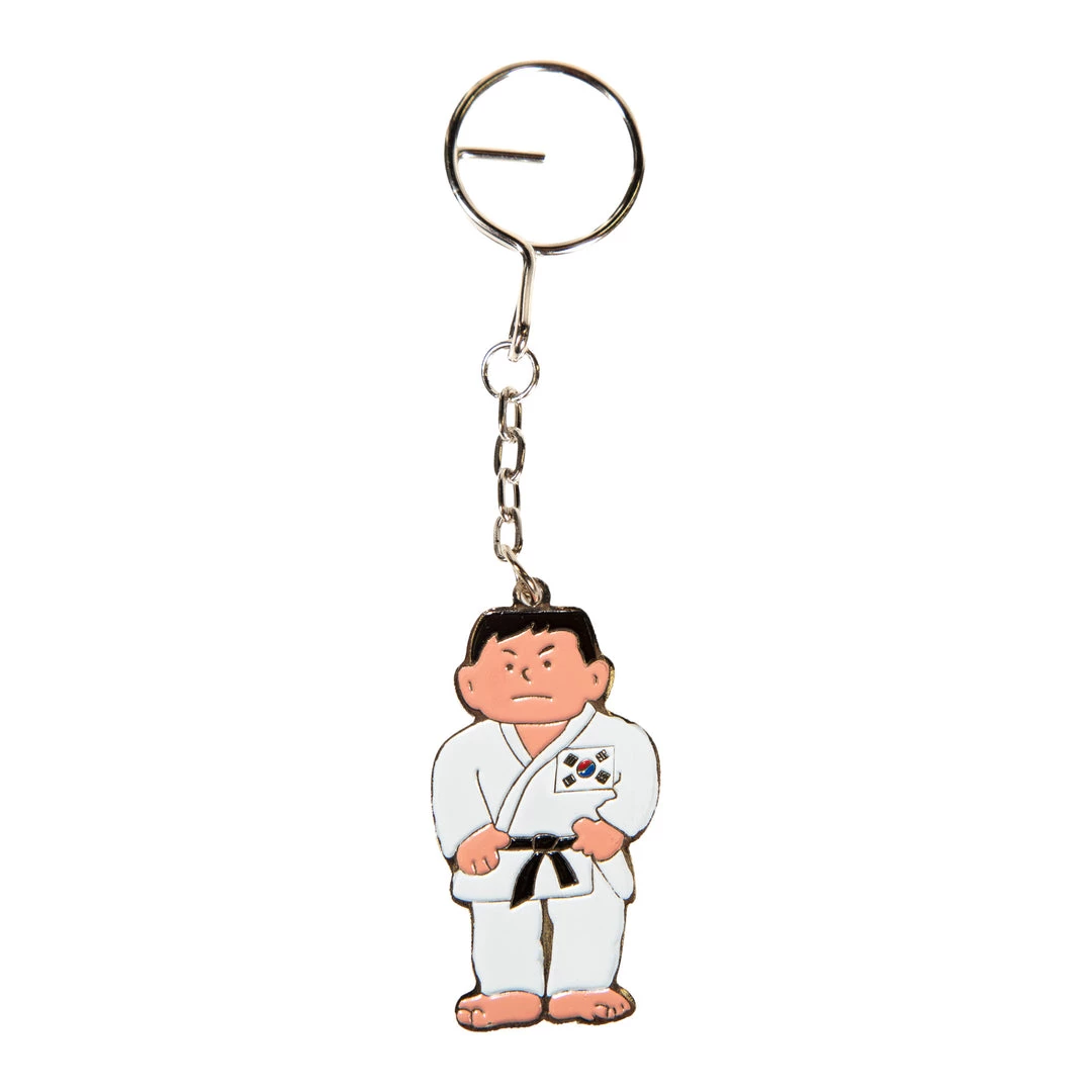 Dev-awma Karate Man With Flag Keychain 4 Dev-awma Karate Man With Flag Keychain
