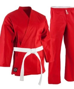 Dev-awma Uniforms ProForce® 6 Oz. Karate Uniform (Elastic Drawstring) - 55/45 Blend - With Free White Belt