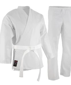 Dev-awma Uniforms ProForce® 6 Oz. Karate Uniform (Elastic Drawstring) - 55/45 Blend - With Free White Belt