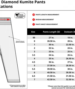 Dev-awma ProForce® WKF Approved Diamond Kumite Uniform White Pants