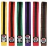 Dev-awma Belts ProForce® 1.75&quot Double Wrap Black Stripe Karate Belt