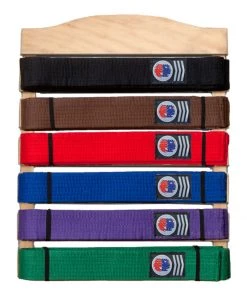 Dev-awma ACCESSORIES Karate Belt Display Wood Rack