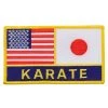 Dev-awma USA & Japan Flags Karate Patch