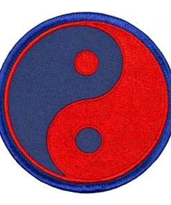 Dev-awma ACCESSORIES Yin & Yang-Red And Blue Patch