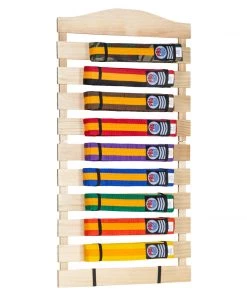 Dev-awma ACCESSORIES Karate Belt Display Wood Rack