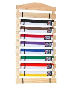 Dev-awma ACCESSORIES Karate Belt Display Wood Rack