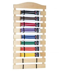 Dev-awma ACCESSORIES Karate Belt Display Wood Rack