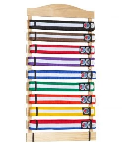 Dev-awma ACCESSORIES Karate Belt Display Wood Rack