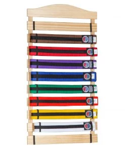 Dev-awma ACCESSORIES Karate Belt Display Wood Rack