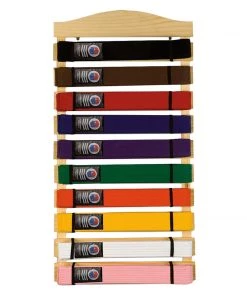 Dev-awma ACCESSORIES Karate Belt Display Wood Rack