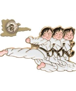 AWMA Jumping Sidekick Pin Lapel Pins