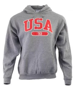 Dev-awma ProForce® USA Grey Hoodie Apparel