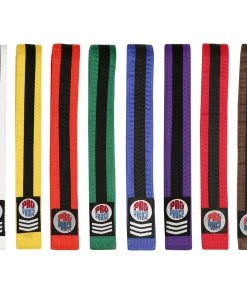 Dev-awma ProForce® III 1.75'' Double Wrap Black Stripe Karate Belt Belts