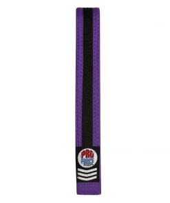 Dev-awma ProForce® III 1.75'' Double Wrap Black Stripe Karate Belt Belts