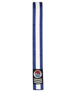 Dev-awma ProForce® III 1.75&quot Double Wrap White Stripe Karate Belt Belts