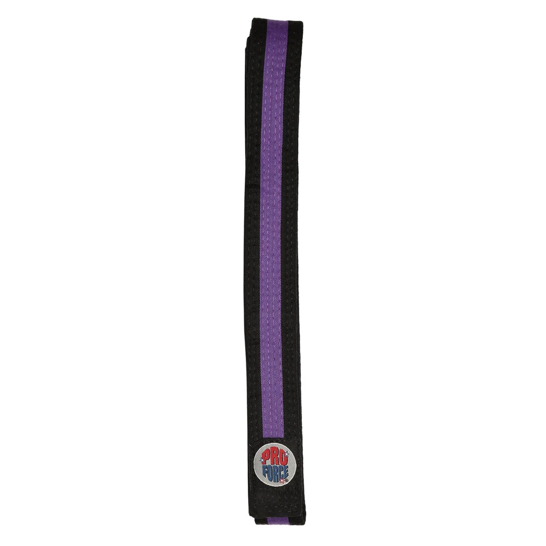 Dev-awma ProForce® II 1.5" Double Wrap Color Striped Black Karate Belt 8 Dev-awma ProForce® II 1.5" Double Wrap Color Striped Black Karate Belt