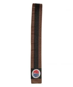 Dev-awma ProForce® II 1.5&quot Double Wrap Black Stripe Karate Belt Belts