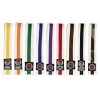 Dev-awma ProForce® II 1.5&quot Single Wrap Color Striped White Karate Belt Belts