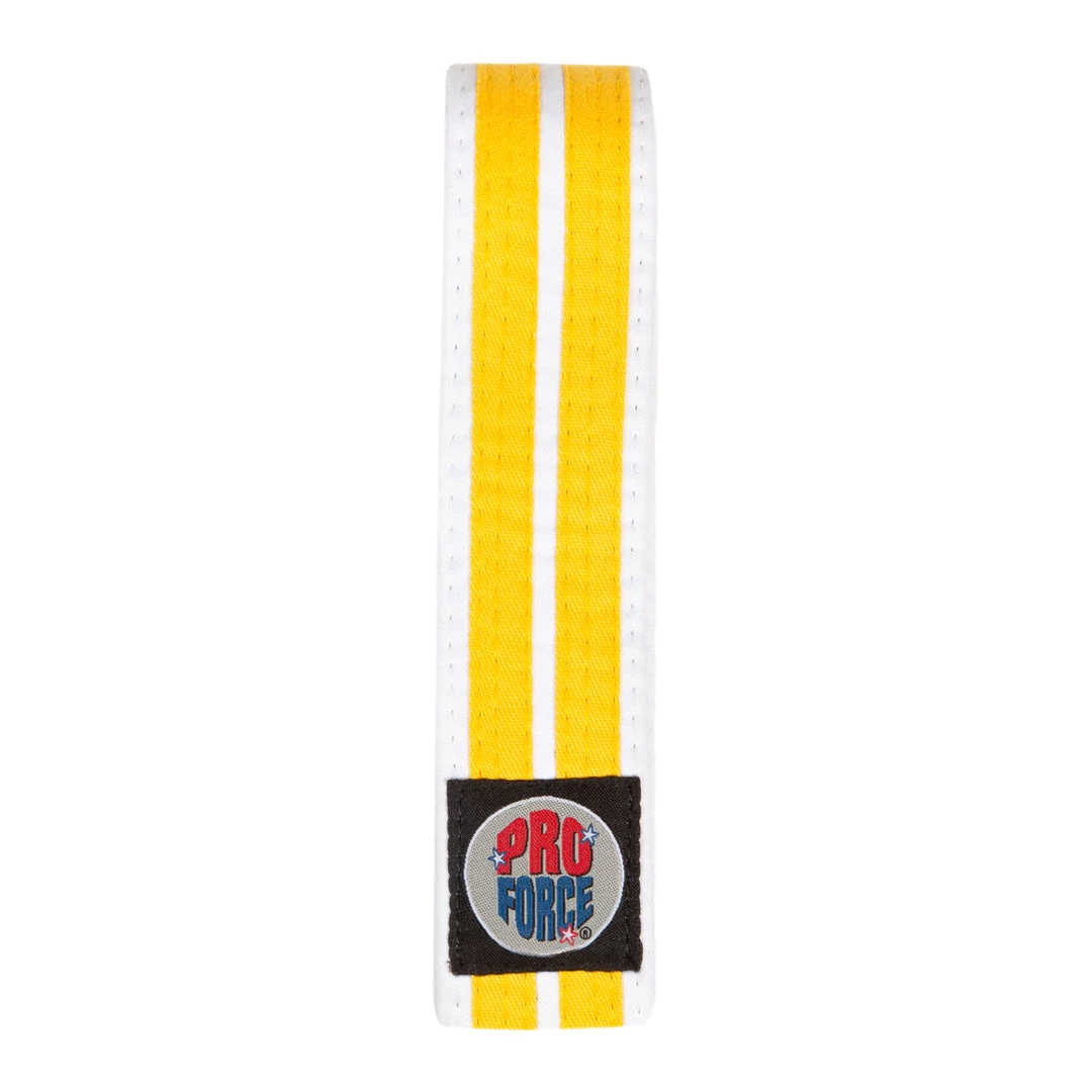 AWMA ProForce® 1.75'' Single Wrap 2 Stripe White Karate Belt Belts