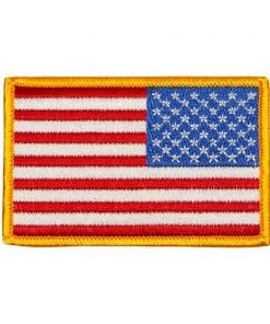 AWMA USA Flag Right Sleeve Gold Border