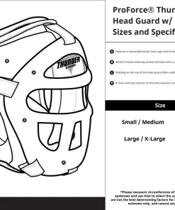 Dev-awma ProForce® Thunder Vinyl Head Guard W/ Face Shield Sparring Gear