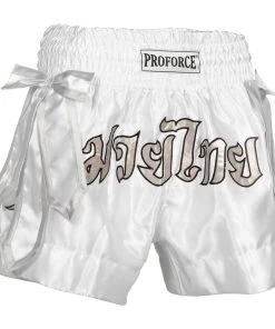 AWMA ProForce Sport™ Angel Wing Muay Thai Shorts - W/ White Bows Apparel