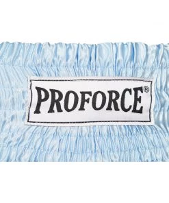 AWMA Apparel ProForce Sport™ Angel Wing Muay Thai Shorts - W/ Light Blue Bows
