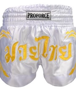 AWMA Apparel ProForce Sport™ Gold Angel Muay Thai Shorts