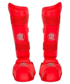 AWMA Sparring Gear ProForce® Karate Shin & Instep - Red