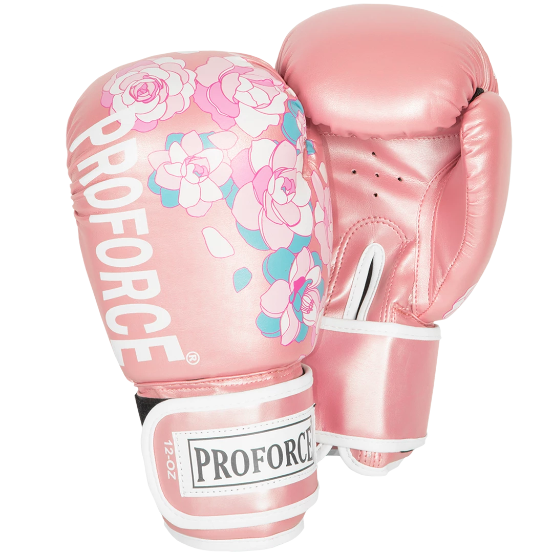 Dev-awma Training Gloves ProForce® Leatherette Boxing Glove - ProForce Floral Pink 3 Dev-awma Training Gloves ProForce® Leatherette Boxing Glove - ProForce Floral Pink